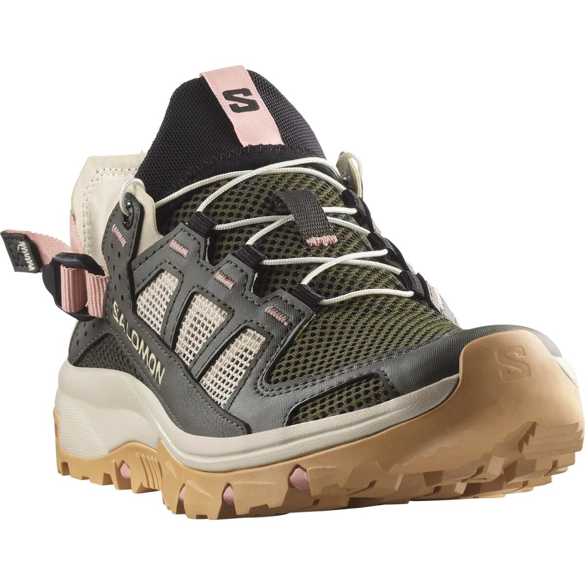 サロモン SALOMON Salomon TECHAMPHIBIAN 5 W（サロモン テック アンフィビアン 5） （Peat/Rainy Day/Hyma Pink） Peat/Rainy Day/Hyma Pink