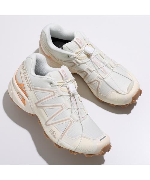 サロモン SALOMON SALOMON スニーカー SPEEDCROSS 3 スピードクロス L47587800 （Vanilla-Ice/Cement/Papaya） Vanilla-Ice/Cement/Papaya