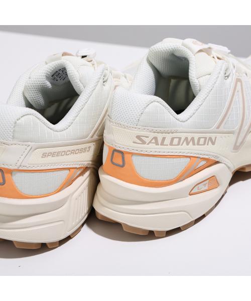 サロモン SALOMON SALOMON スニーカー SPEEDCROSS 3 スピードクロス L47587800 （Vanilla-Ice/Cement/Papaya） Vanilla-Ice/Cement/Papaya