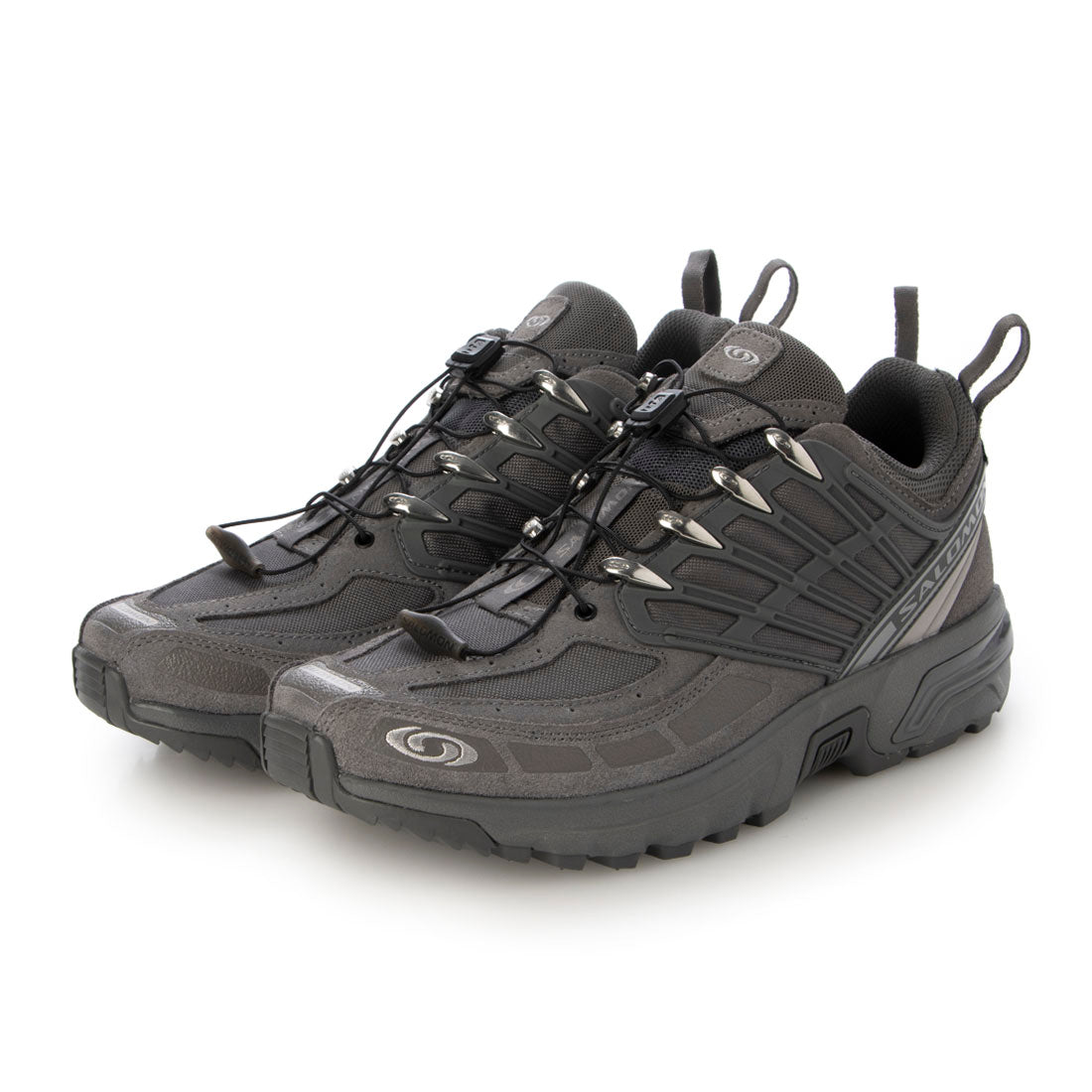 サロモン SALOMON ACS PRO LEATHER プロ レザー パフォーマンス スニーカー L47867300 グレー シューズ メンズ レディース （Dk Grey） Dk Grey