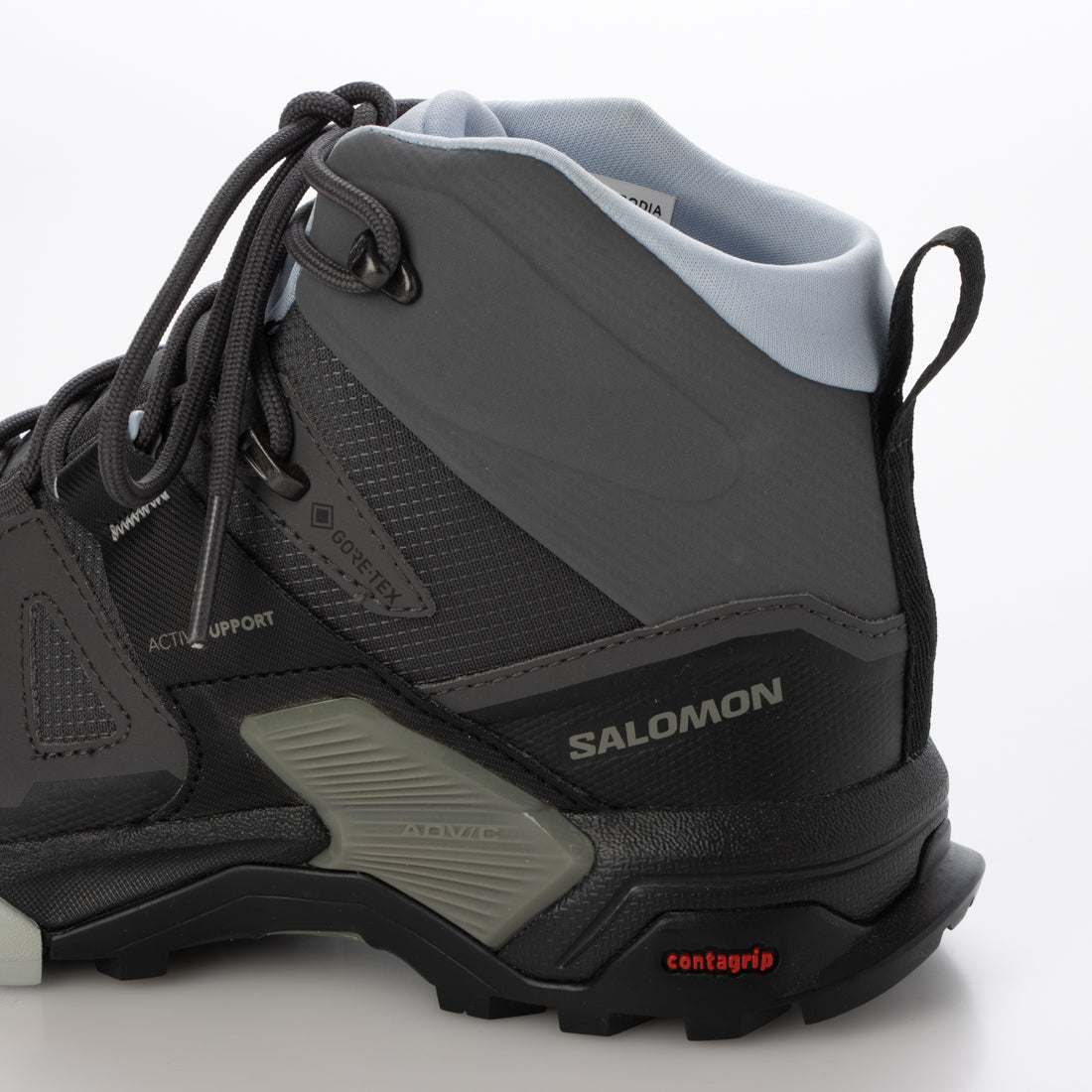 サロモン SALOMON X ULTRA 4 MID GORE-TEX ハイキングブーツ （マグネット×ブラック×ブルー） マグネット×ブラック×ブルー