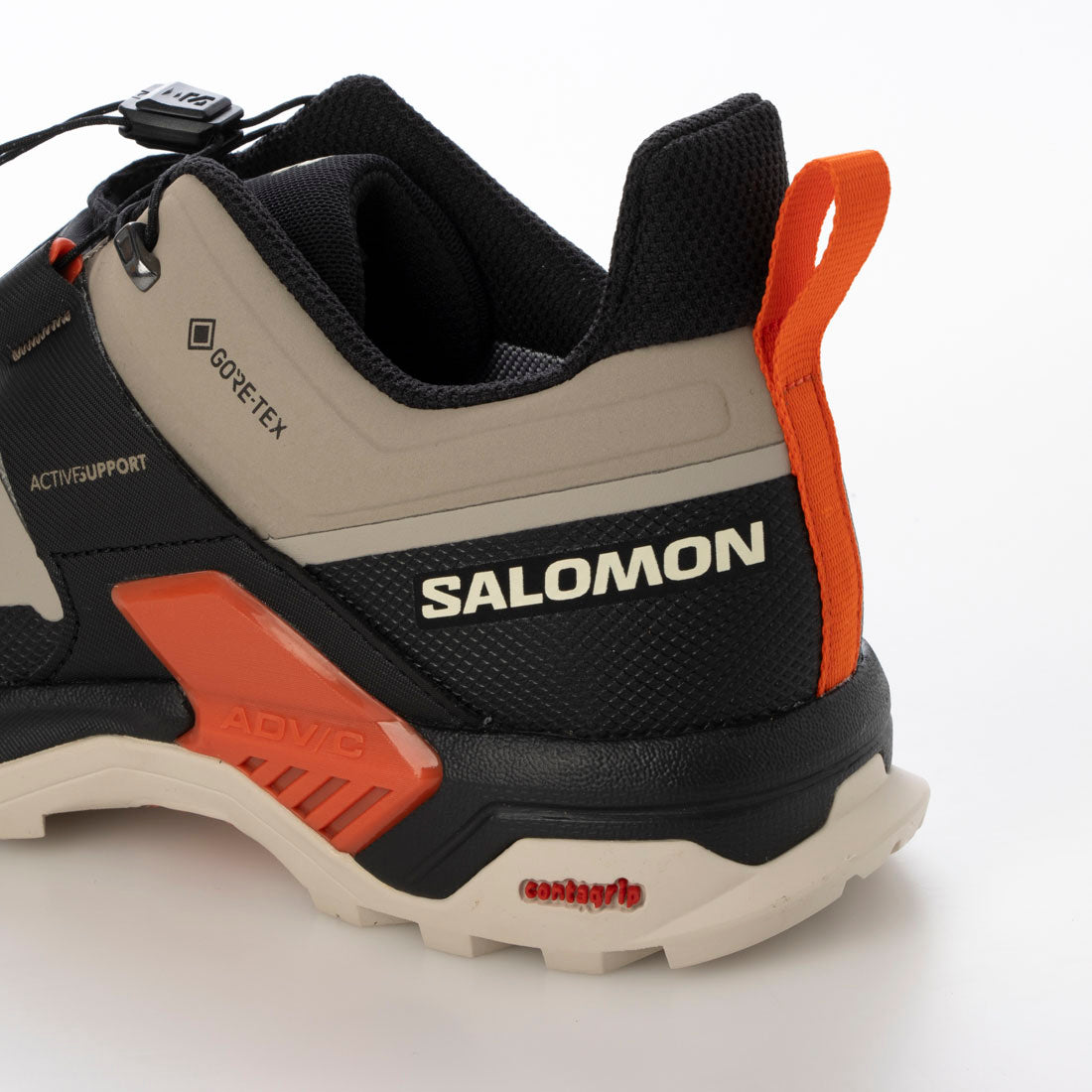 サロモン SALOMON X ULTRA 4 GTX ハイキングシューズ （カーキ×ブラック×チェリー） カーキ×ブラック×チェリー
