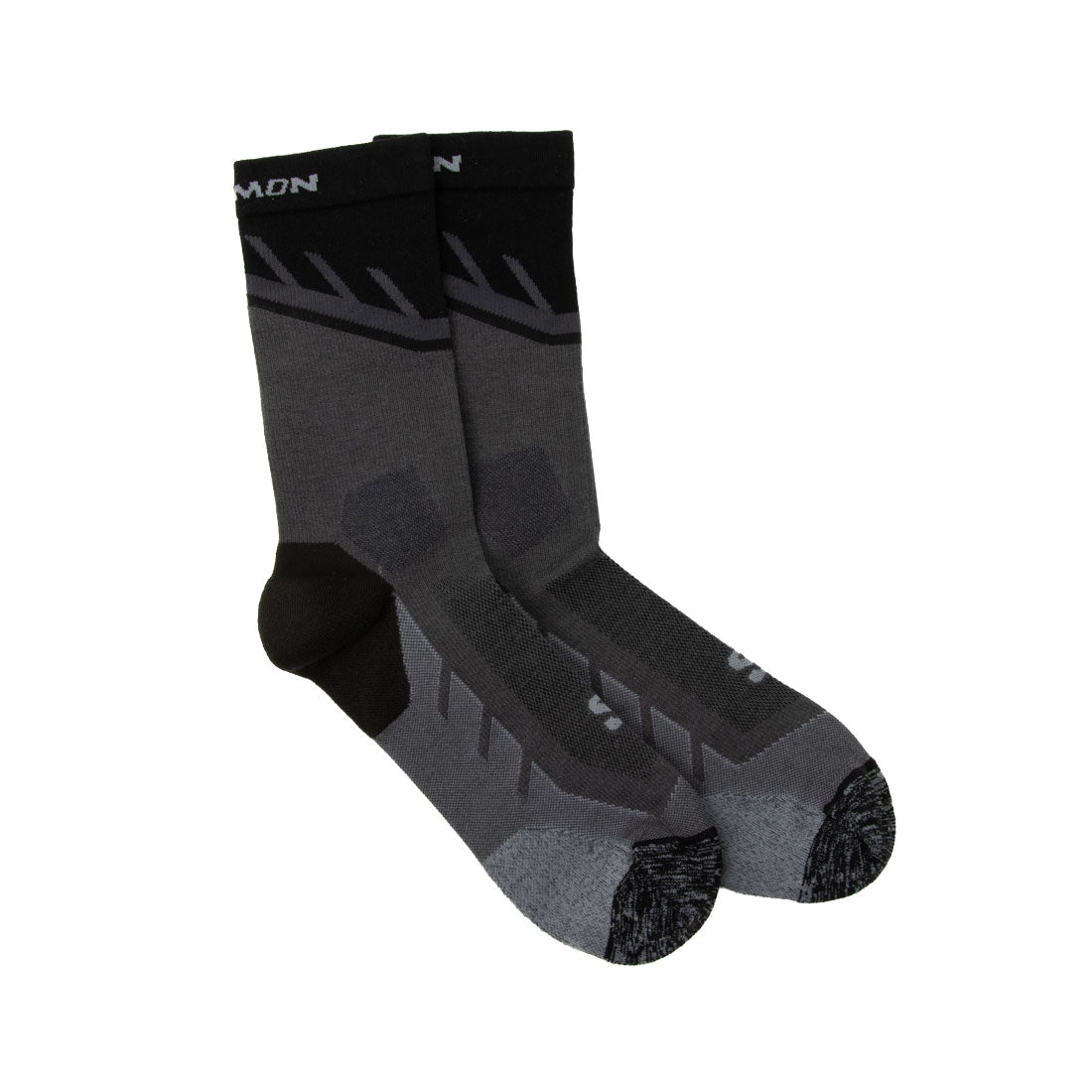 サロモン SALOMON スピードクロス クルー 靴下 （ブラック×マグネット） ブラック×マグネット