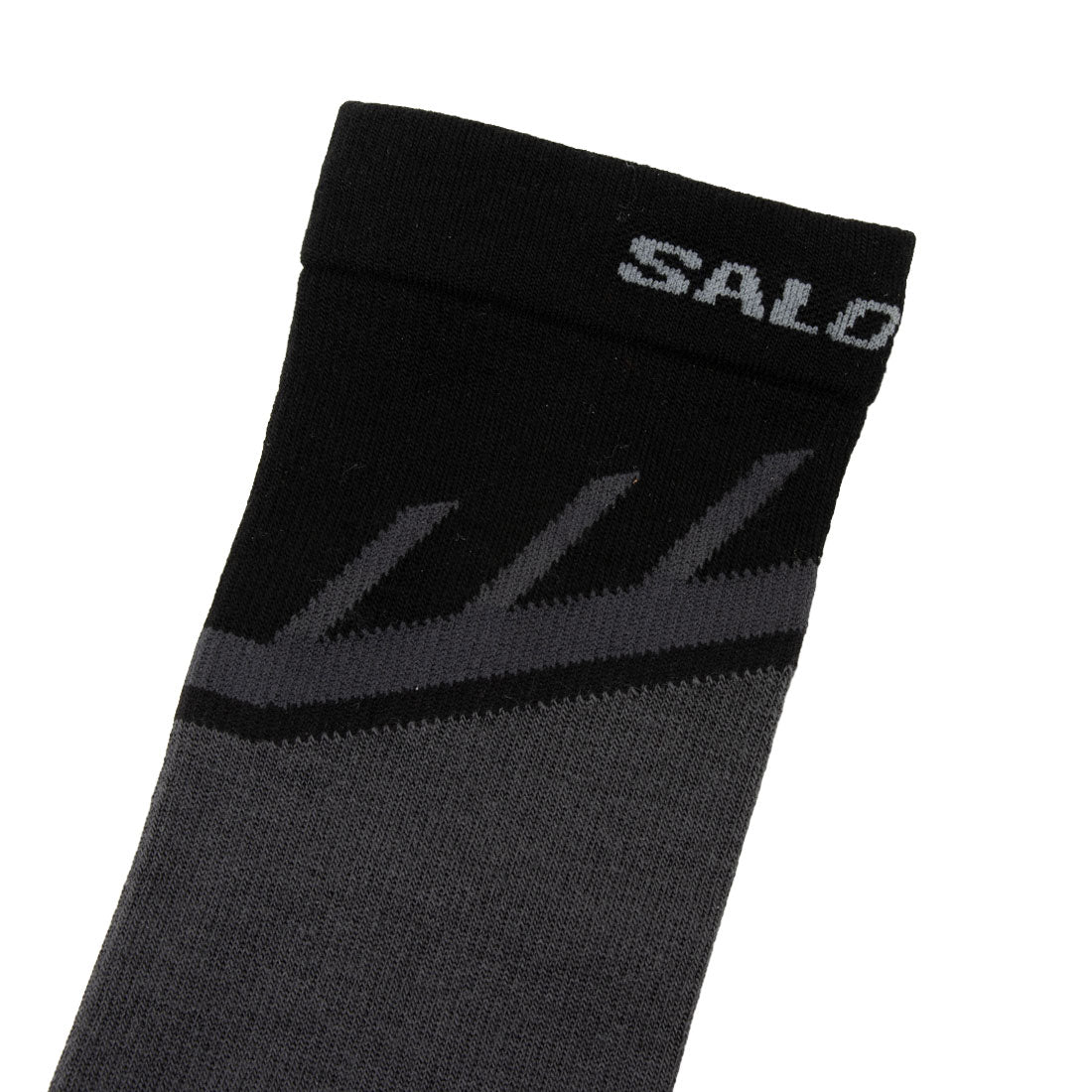 サロモン SALOMON スピードクロス クルー 靴下 （ブラック×マグネット） ブラック×マグネット