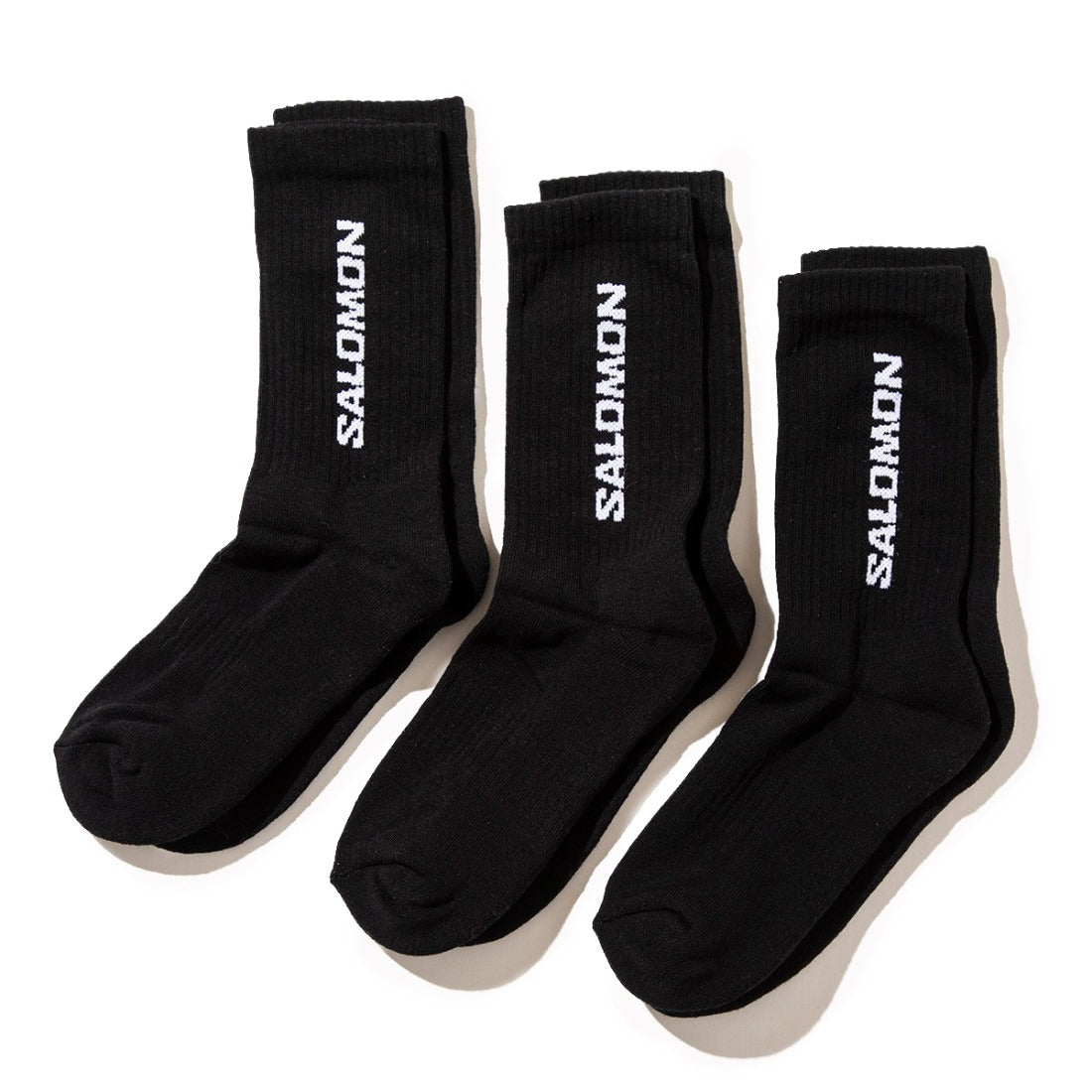 サロモン SALOMON エブリデイ クルー 3枚組（EVERYDAY CREW 3-PACK） （BLACK / BLACK / BLACK） BLACK / BLACK / BLACK