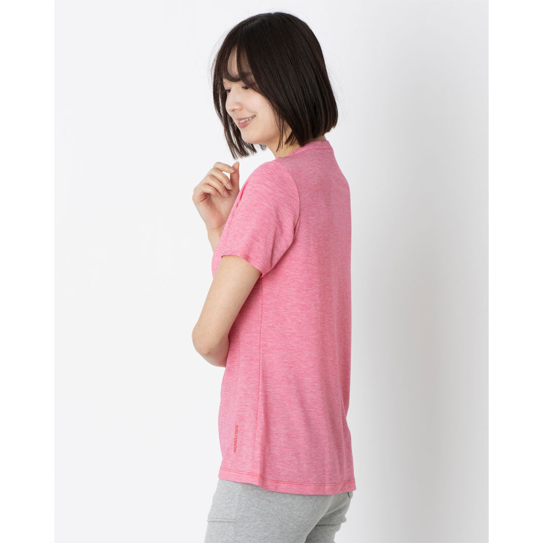 サロモン SALOMON SNTIAL TENCEL SS TEE 半袖Tシャツ （バーチャルピンク） バーチャルピンク