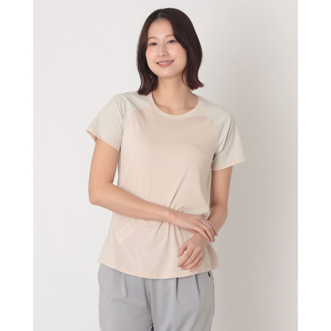 サロモン SALOMON OUTLINE 半袖Tシャツ （レイニーデイ） レイニーデイ