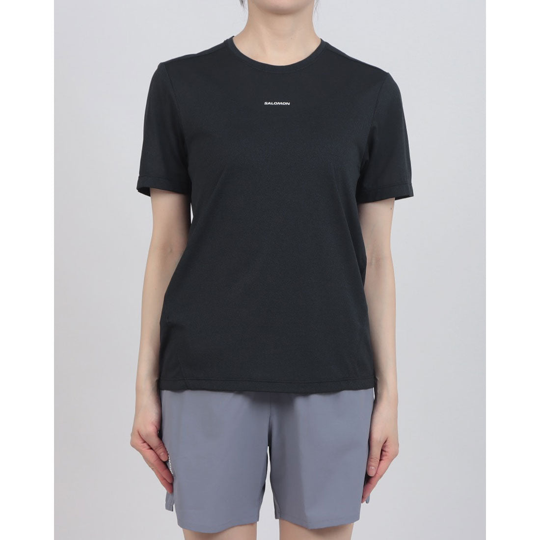 サロモン SALOMON SHKout CORE 半袖Tシャツ （ディープブラック） ディープブラック