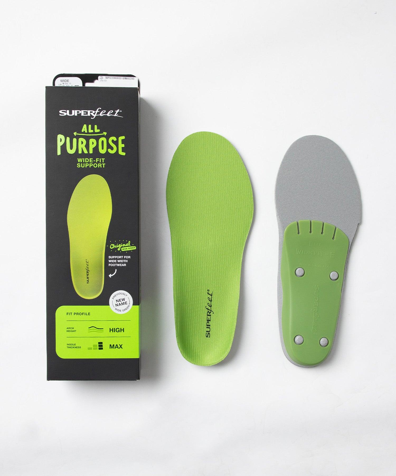 Superfeet insoles green blue black Wide Green Men's Women's Running Wa