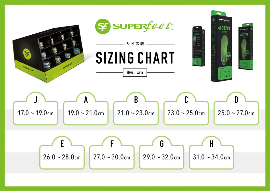 超級腳 Superfeet 超級腳 SUPERFEET 男士 女士 青少年 鞋墊 活動 緩衝 ACTIVE Cushion 中底 DO-SFAC【不接受退貨商品】