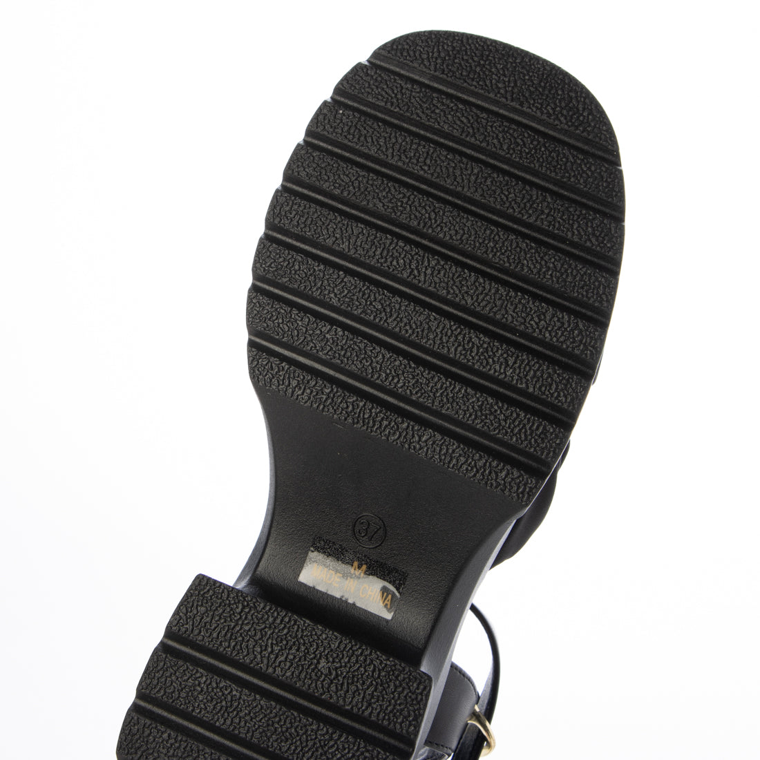 パレード Parade 【厚底】トラックソール ギャザークロスベルトサンダル 6311-WK （ブラック） ブラック