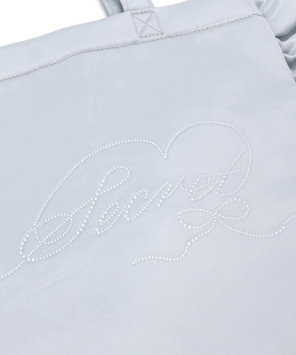 シークレットドア SecretDoor リボン ラインストーン トートバッグ フリル A4 ラレーヌ