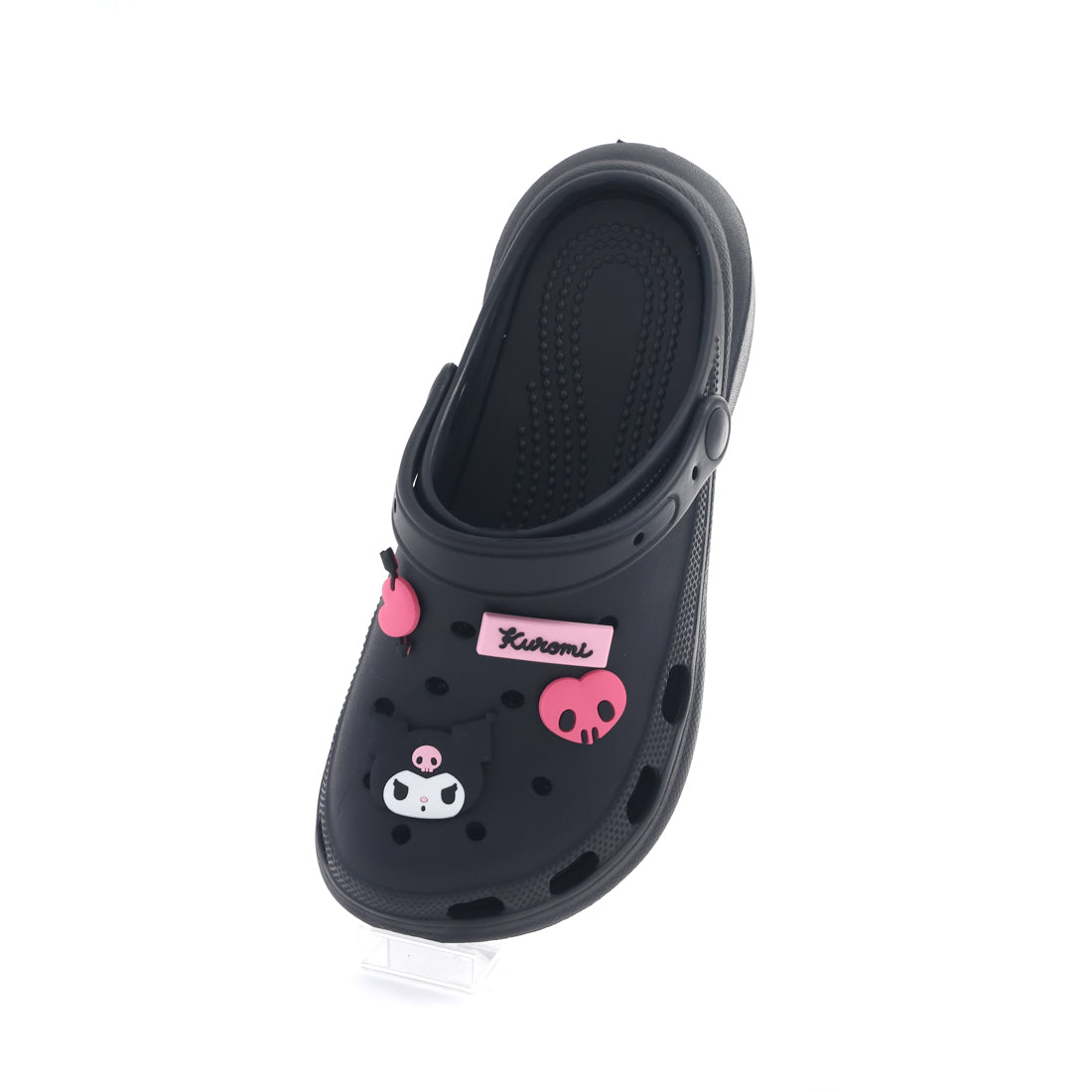 サンリオ Sanrio レディース サンダル クロッグサンダル 厚底クロッグサンダル クロミ かわいい チャーム 日本限定 H3505 （ブラック（クロミ）） ブラック（クロミ）
