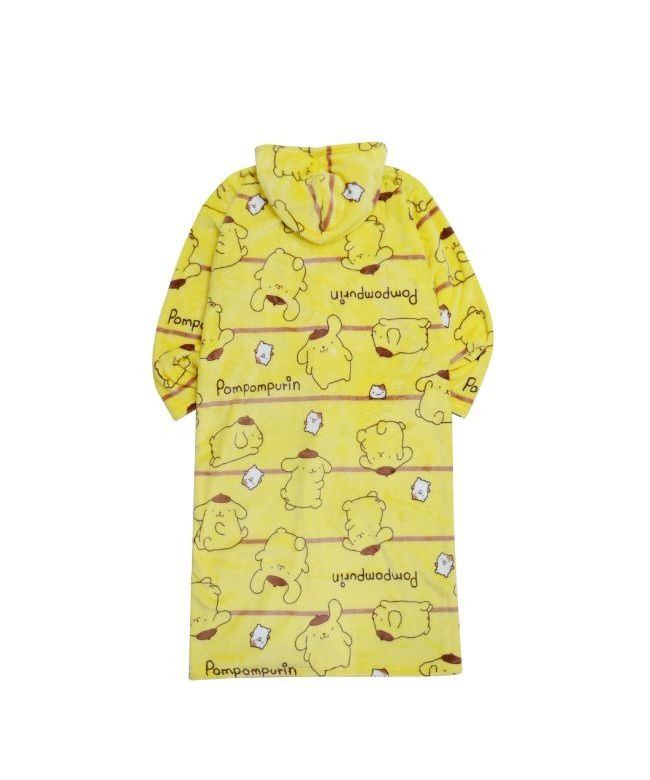 サンリオ Sanrio ポムポムプリン フリース パーカー 着る毛布  ブランケット ルームウェア サンリオ 毛布 レディース キッズ メンズ M L 大きいサイズ アウトドア プレゼ