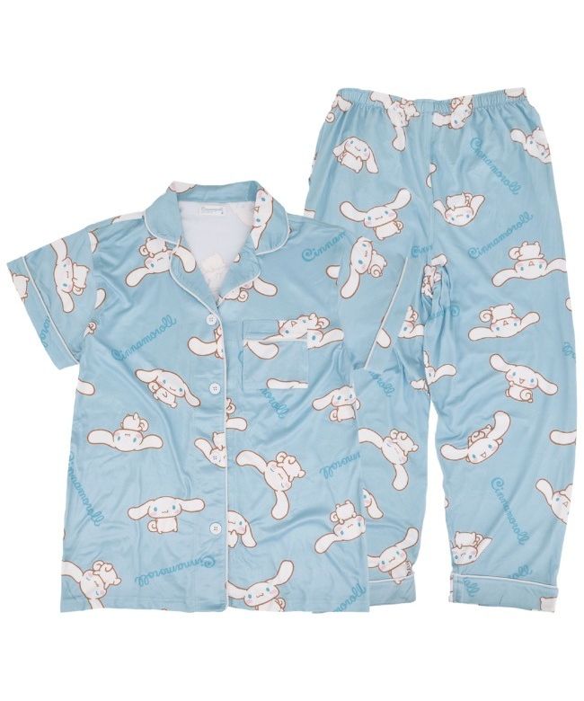 Sanrio Cinnamoroll Pajama Roomwear Set Short Sleeve Sanrio