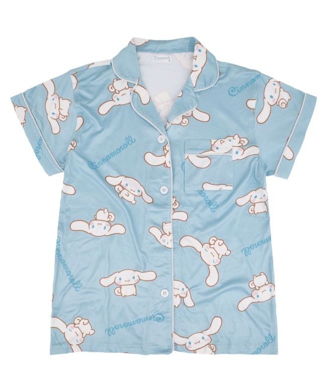 Sanrio Cinnamoroll Pajama Roomwear Set Short Sleeve Sanrio
