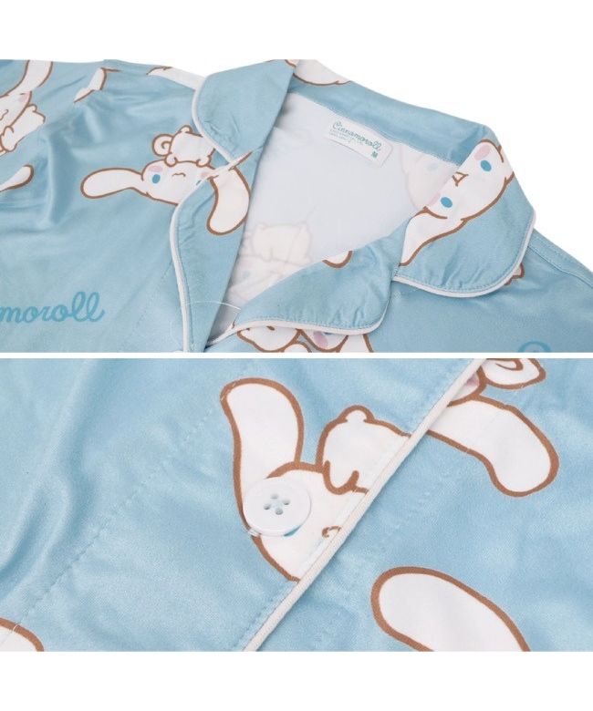 Sanrio Cinnamoroll Pajama Roomwear Set Short Sleeve Sanrio