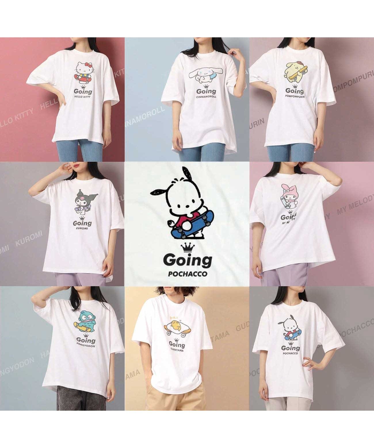 Sanrio Pochacco T-shirt Street Sanrio Short Sleeve M L LL Characters