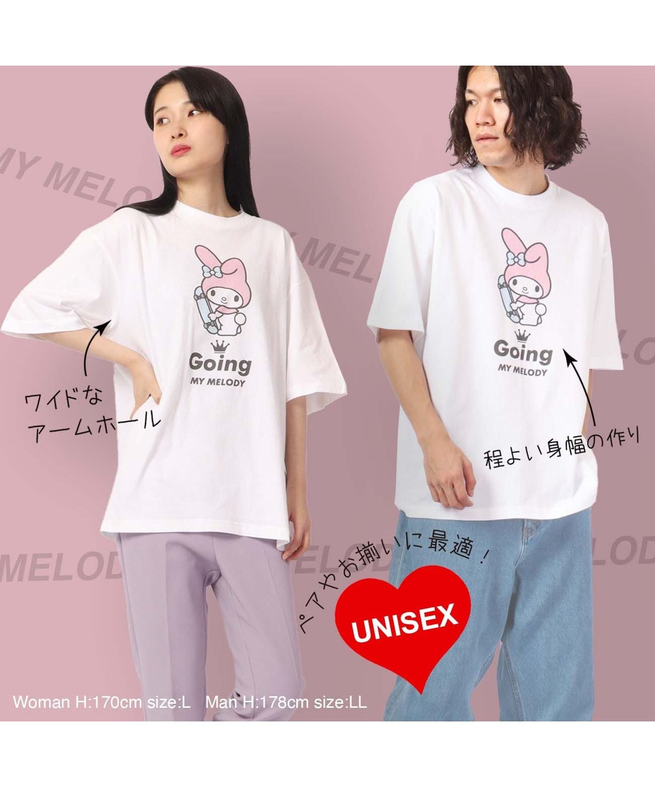Sanrio My Melody T-shirt Street Sanrio Short Sleeve M L LL Characters