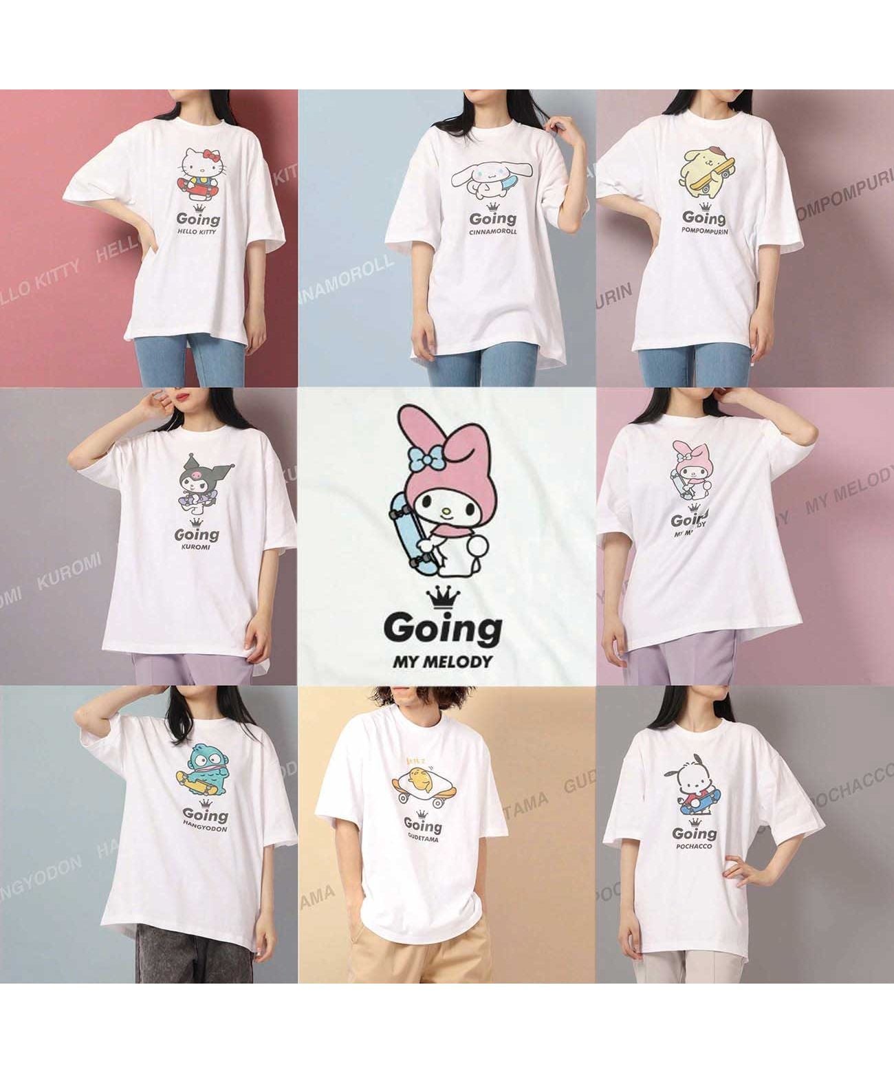 Sanrio My Melody T-shirt Street Sanrio Short Sleeve M L LL Characters