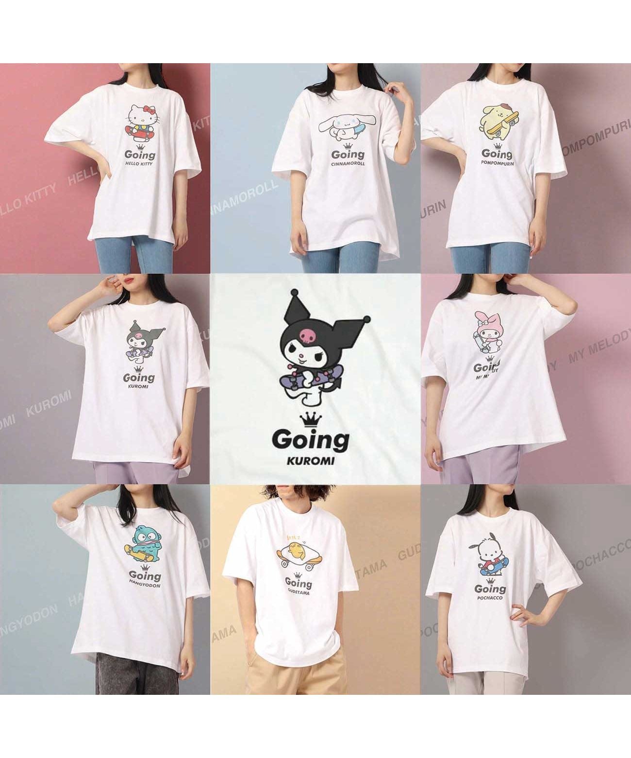 Sanrio Kuromi T-shirt Street Sanrio Short Sleeve M L LL Characters