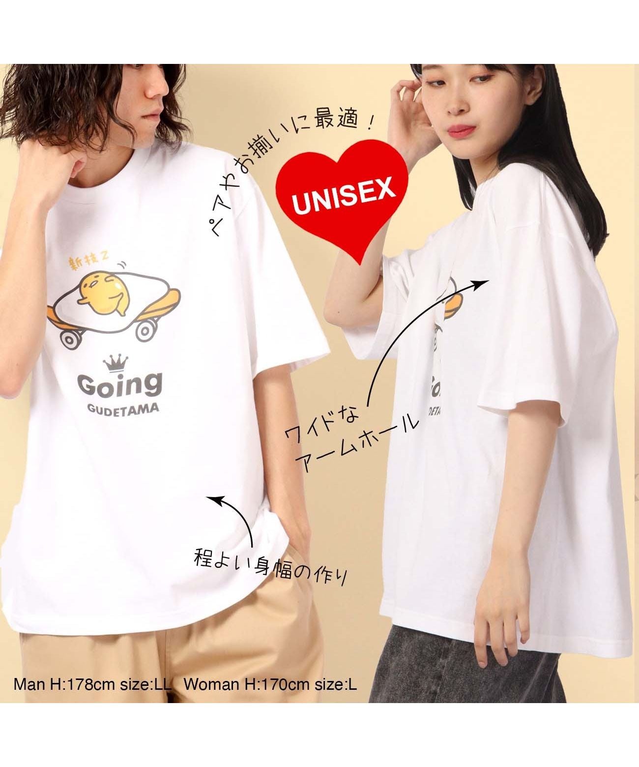 Sanrio Gudetama T-shirt Skateboard Street Sanrio Short Sleeve M L LL Characters