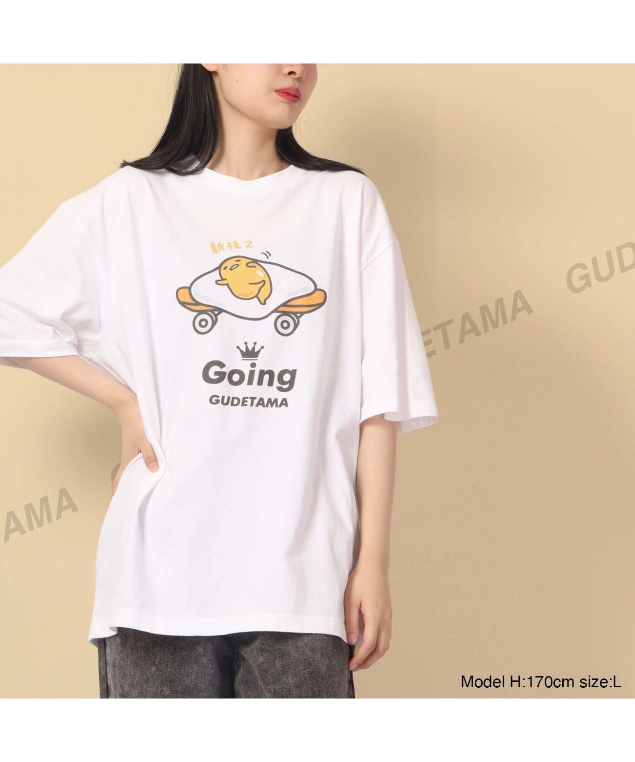 Sanrio Gudetama T-shirt Skateboard Street Sanrio Short Sleeve M L LL Characters