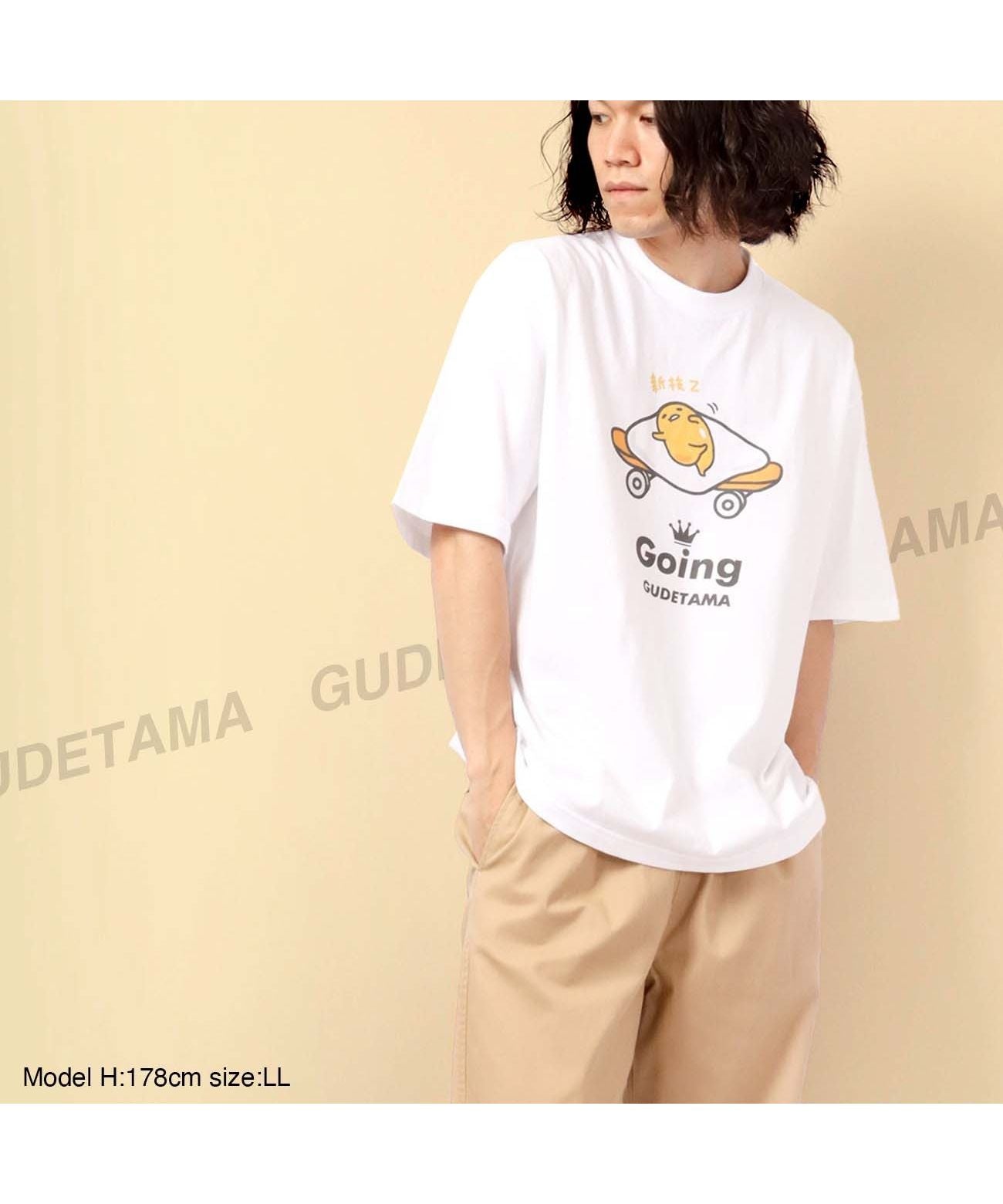 Sanrio Gudetama T-shirt Skateboard Street Sanrio Short Sleeve M L LL Characters