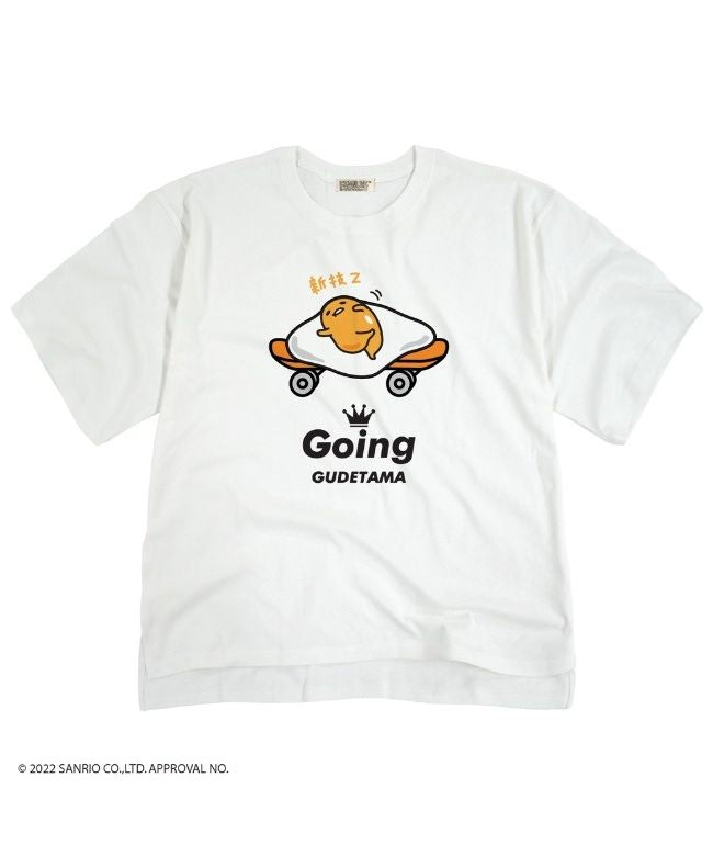 Sanrio Gudetama T-shirt Skateboard Street Sanrio Short Sleeve M L LL Characters