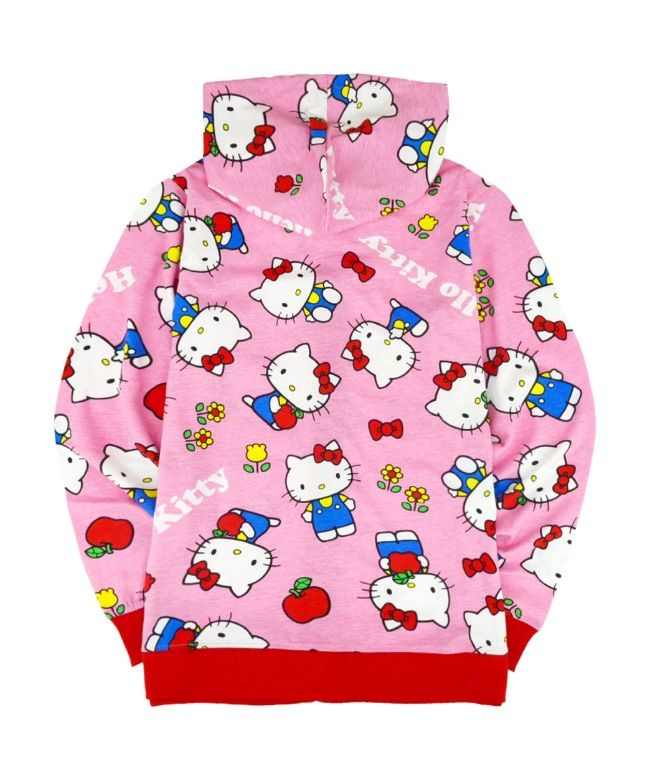 Sanrio Hello Kitty Sanrio Characters Hoodie All-Over Print Women's Men's Jersey Zip Hoodie