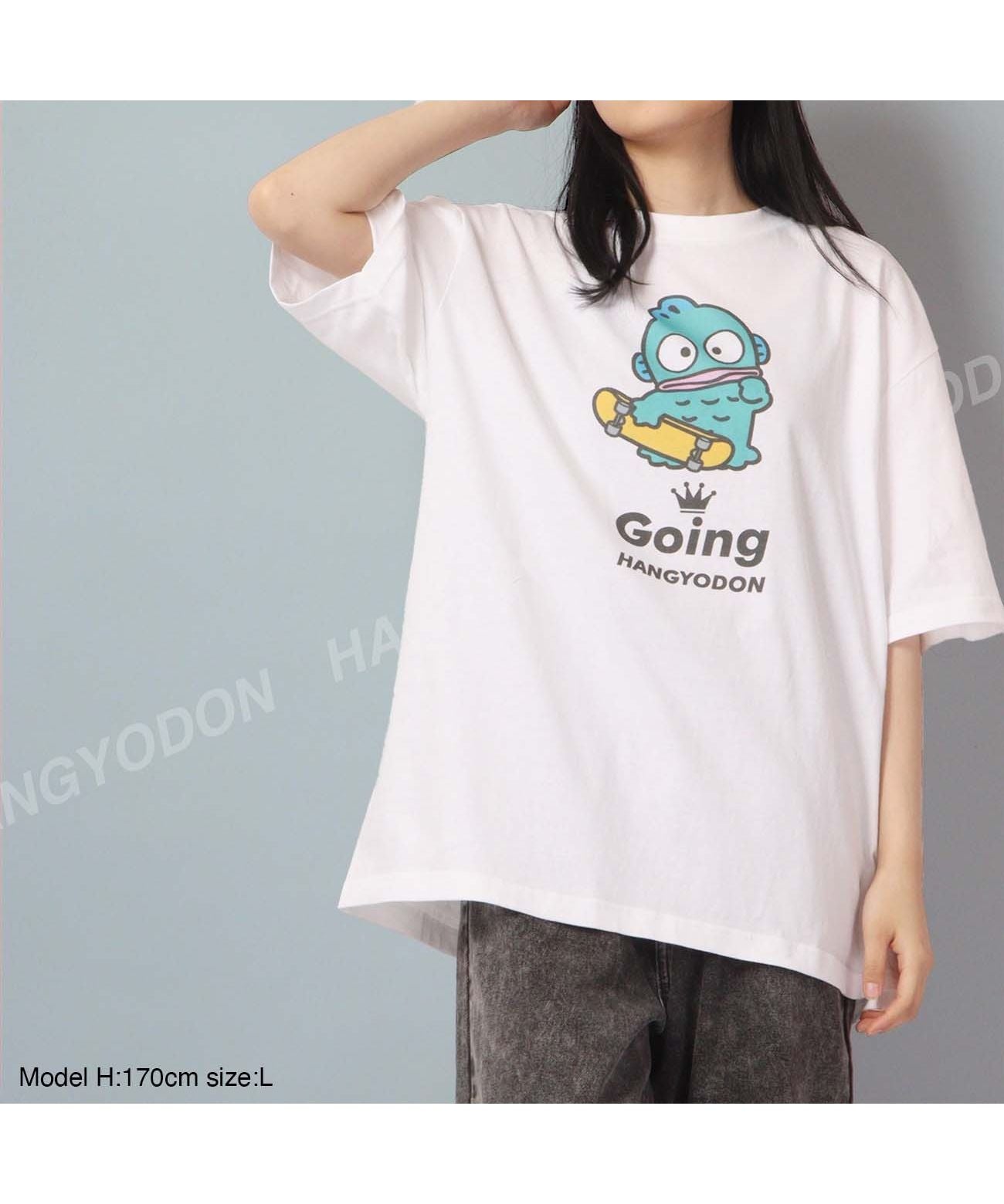 Sanrio Hangyodon T-shirt Skateboard Street Sanrio Short Sleeve M L LL Characters