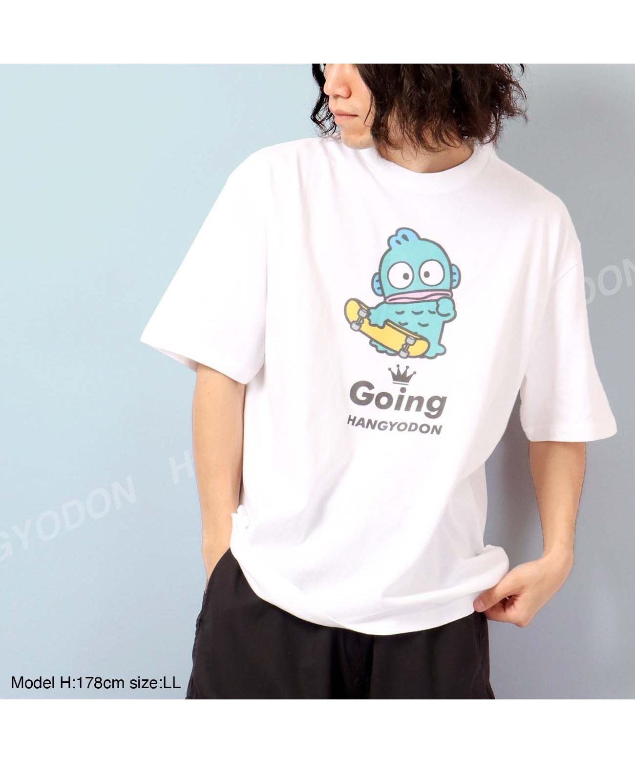 Sanrio Hangyodon T-shirt Skateboard Street Sanrio Short Sleeve M L LL Characters