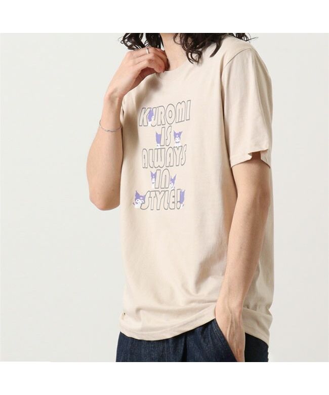 Sanrio Kuromi T-shirt Short Sleeve Print M L LL Sanrio Characters