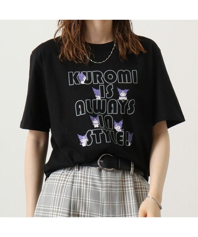 Sanrio Kuromi T-shirt Short Sleeve Print M L LL Sanrio Characters