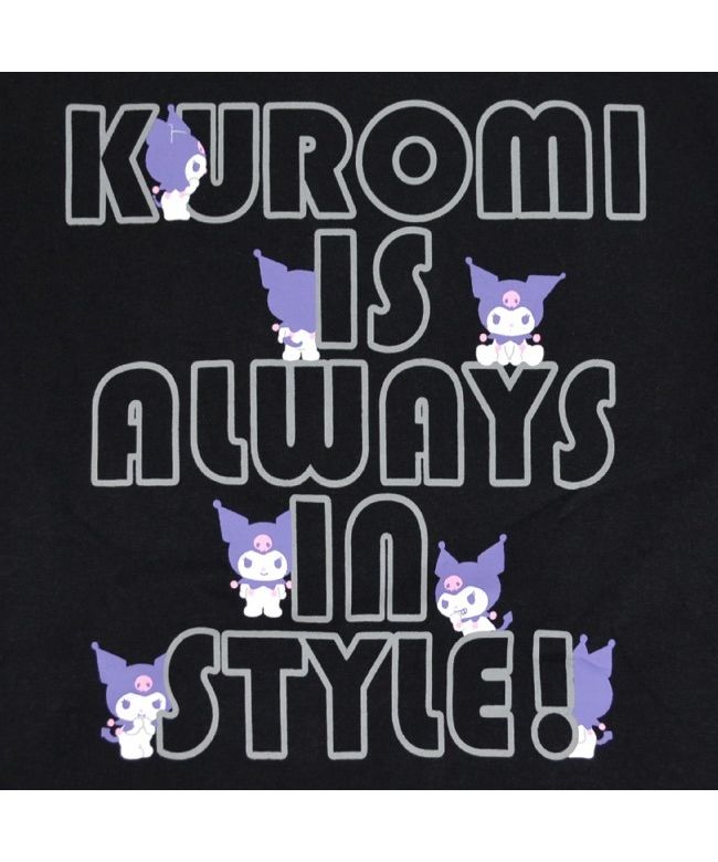 Sanrio Kuromi T-shirt Short Sleeve Print M L LL Sanrio Characters