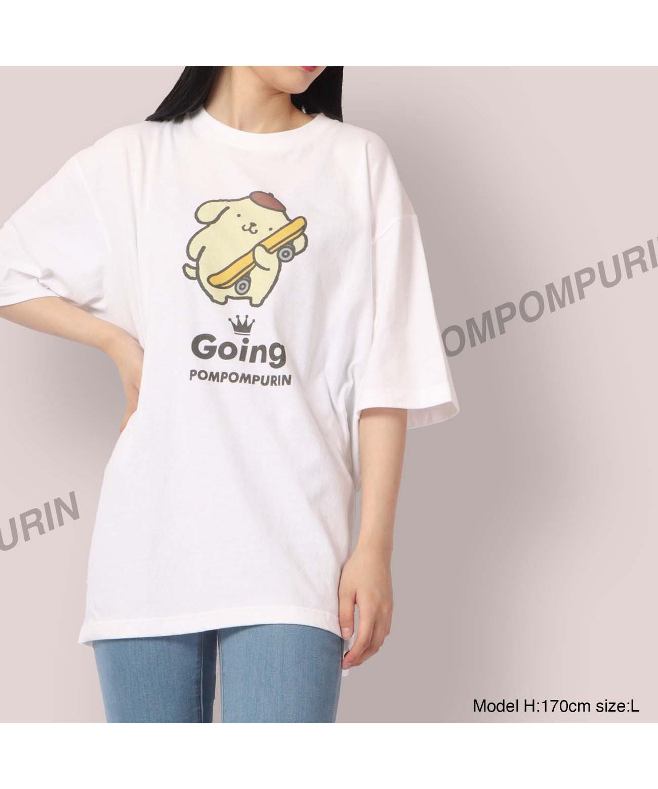 Sanrio Pompompurin T-shirt Street Sanrio Short Sleeve M L LL Characters