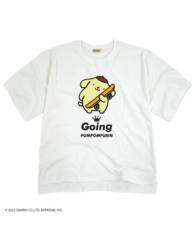 Sanrio Pompompurin T-shirt Street Sanrio Short Sleeve M L LL Characters