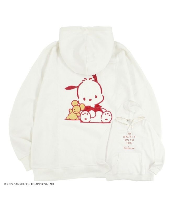 サンリオ Sanrio ポチャッコ パーカー サンリオ 長袖 刺繍 レディース メンズ