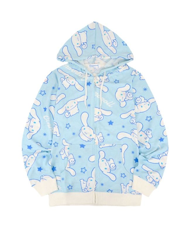 Sanrio Cinnamoroll Hoodie All-Over Print Women's Men's Jersey Zip Hoodie Sanrio Characters