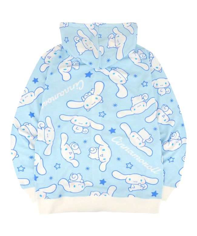 Sanrio Cinnamoroll Hoodie All-Over Print Women's Men's Jersey Zip Hoodie Sanrio Characters