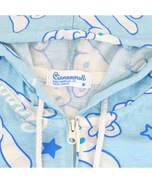 Sanrio Cinnamoroll Hoodie All-Over Print Women's Men's Jersey Zip Hoodie Sanrio Characters