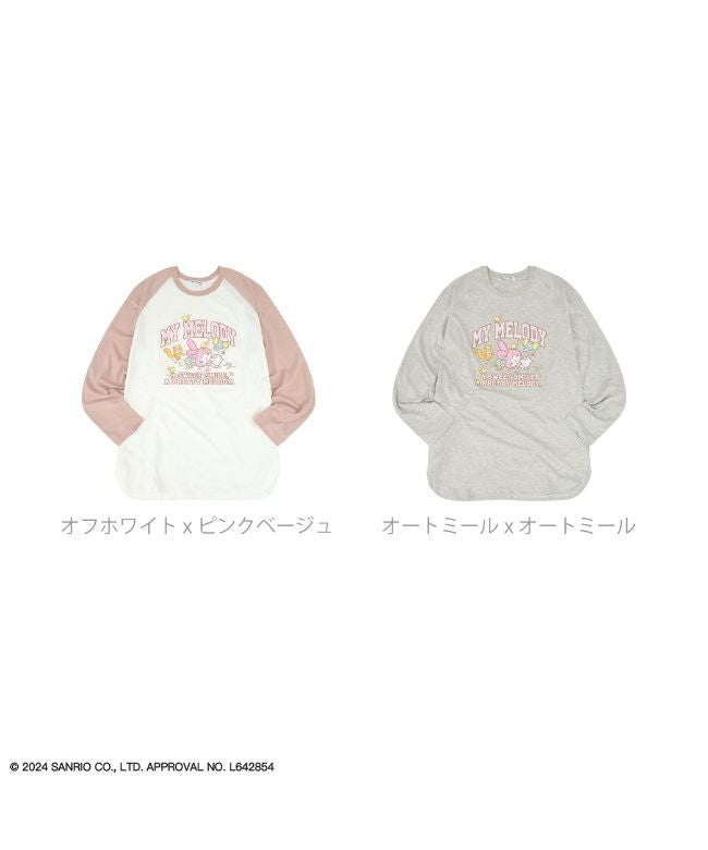 Sanrio My Melody Raglan Long Sleeve T-Shirt for Women