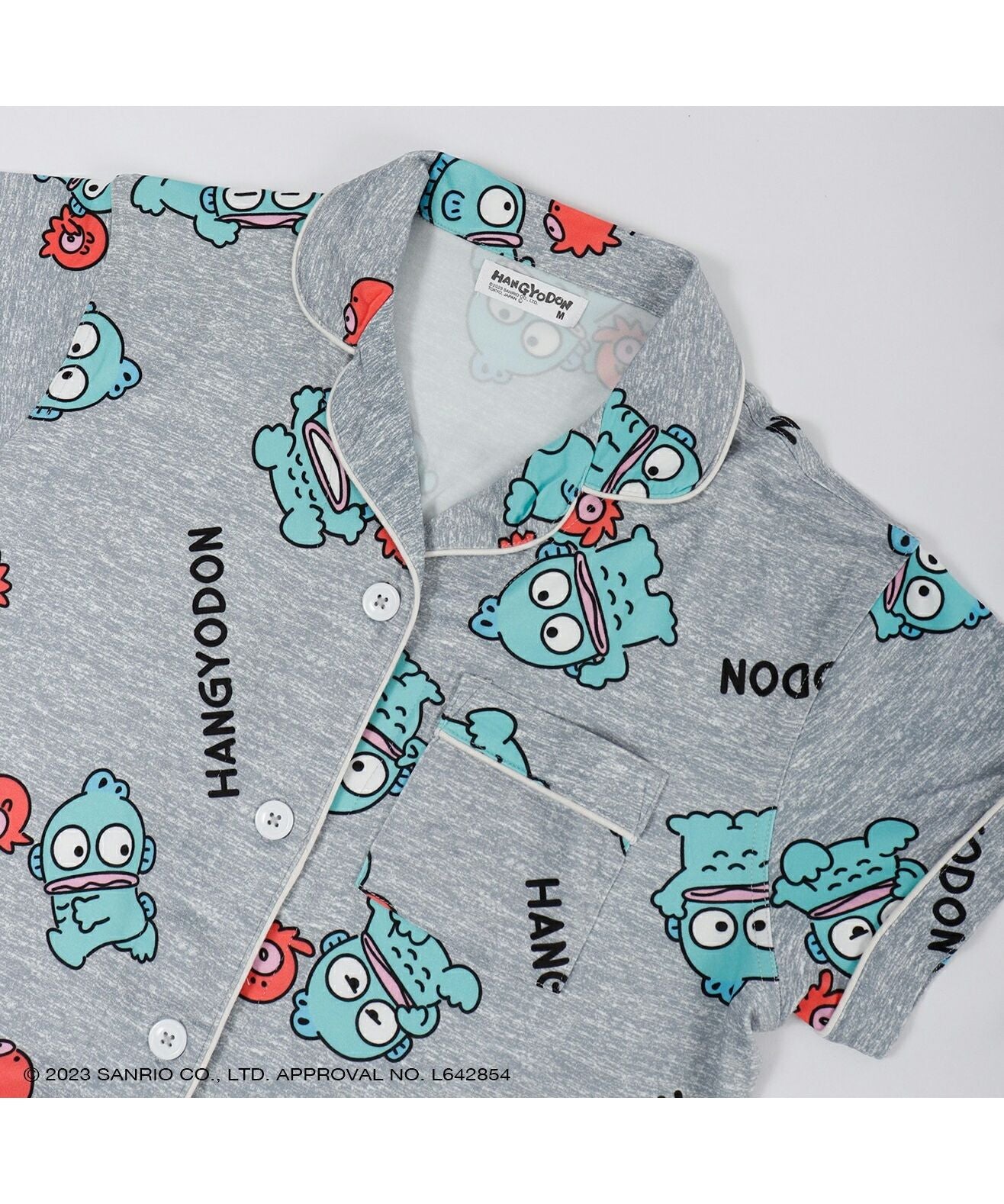 Sanrio Hangyodon Roomwear Pajama Set Spring Autumn Hangyodon Sanrio Characters