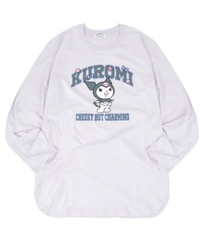 Sanrio Kuromi Long Sleeve T-Shirt Raglan Sanrio Characters