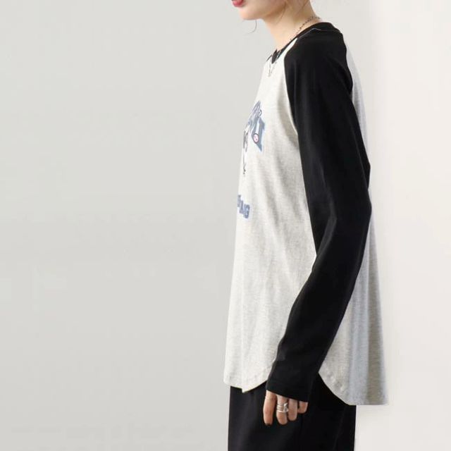 サンリオ Sanrio クロミ ロンT 長袖 Tシャツ ラグラン サンリオ キャラクターズ （Lパープル×パープル） Lパープル×パープル