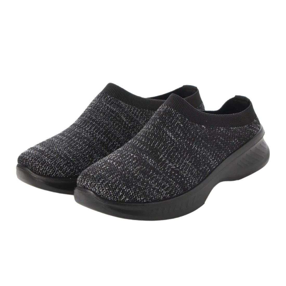 Step Luck Flyknit Sneakers, Heelless, Clog Sandals, Sneakers, Comfortable, Slip-ons, Indoor Shoes, Unisex, sl_22536