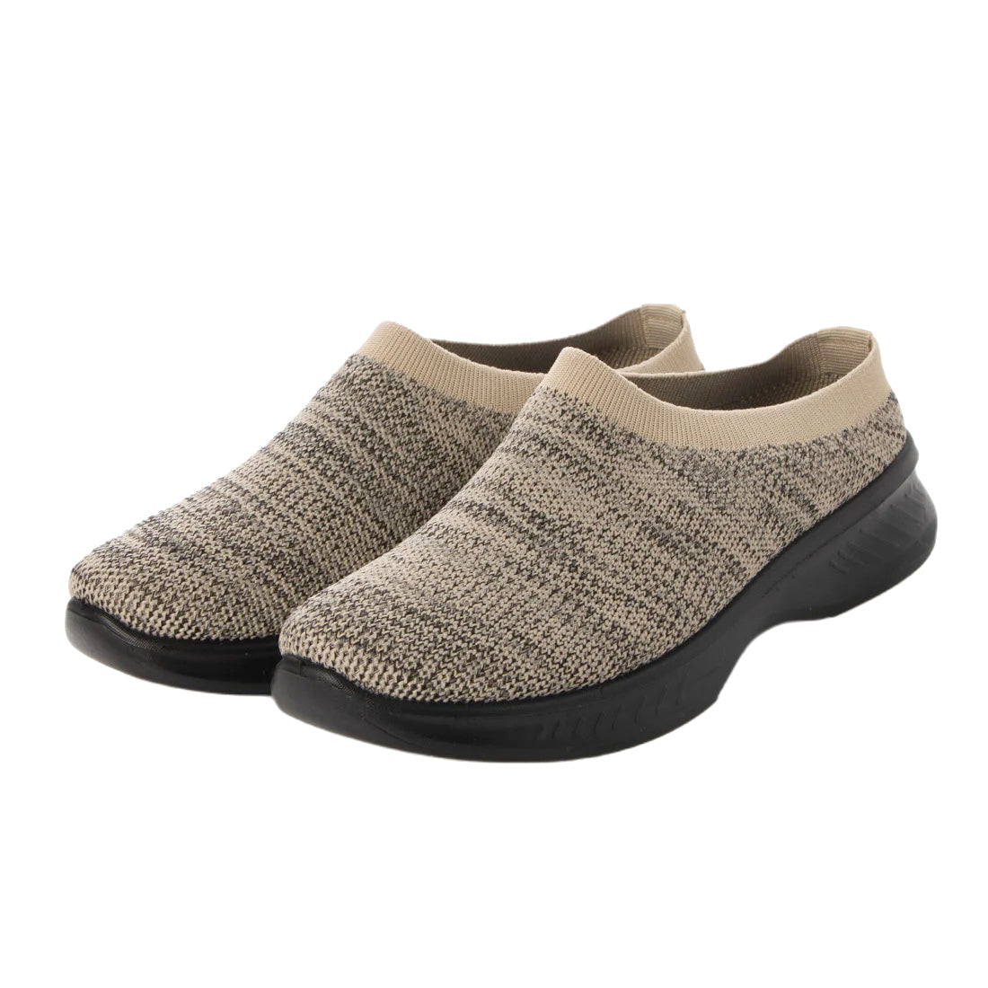 Step Luck Flyknit Sneakers, Heelless, Clog Sandals, Sneakers, Comfortable, Slip-ons, Indoor Shoes, Unisex, sl_22536