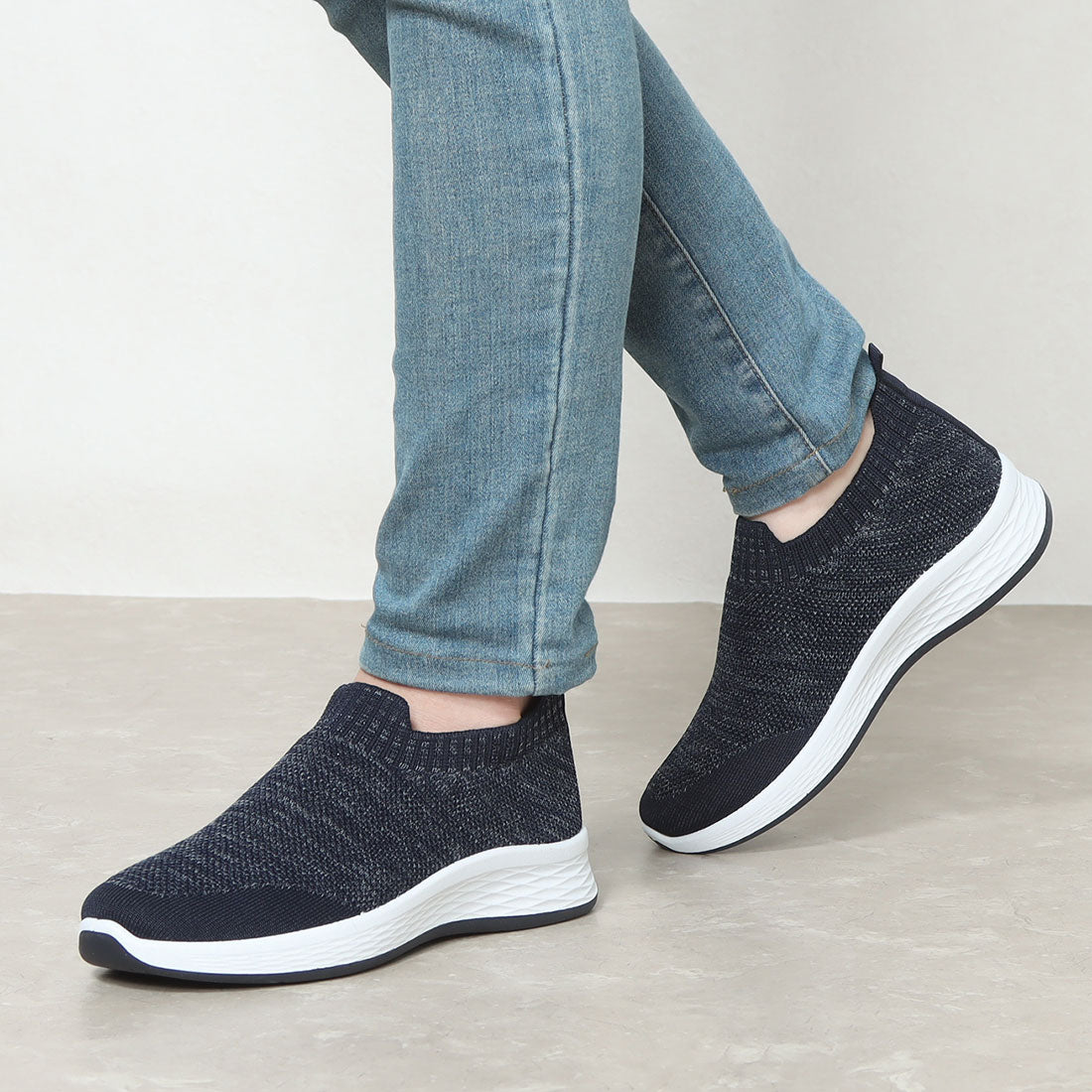 Step Luck Flyknit Sneakers, Town Walking, Daily Walking, Sports Shoes, Comfort, Slip-ons, Indoor Shoes, Unisex, sl_22535