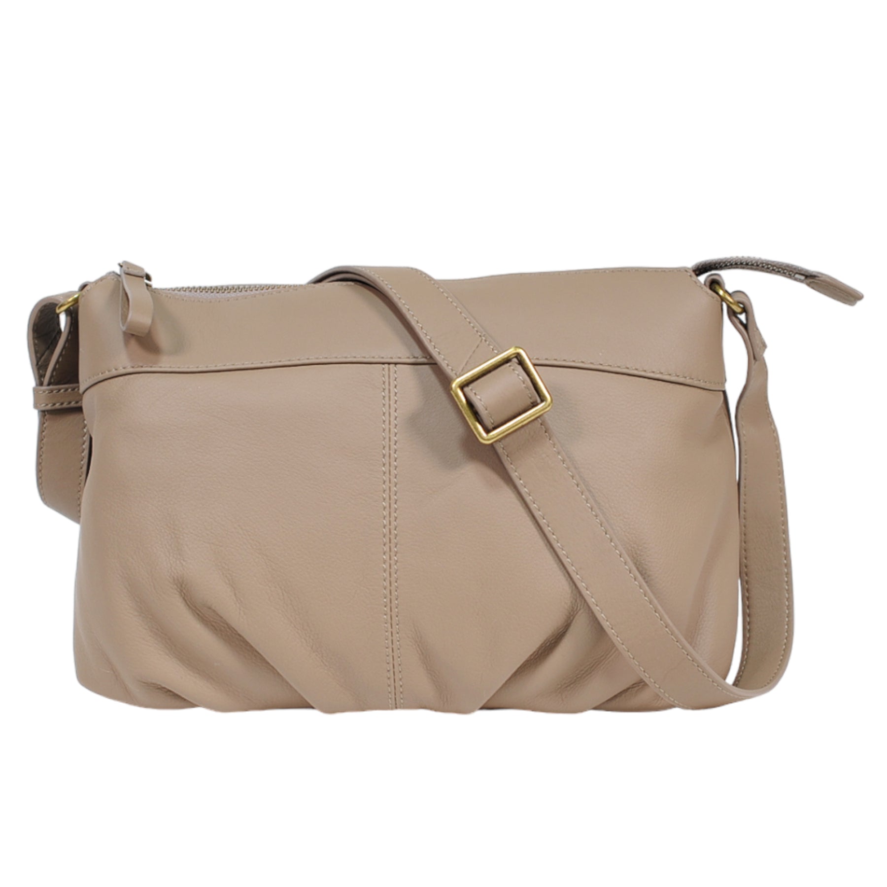 Sabet Super Soft Leather Round Bottom Tuck Shoulder