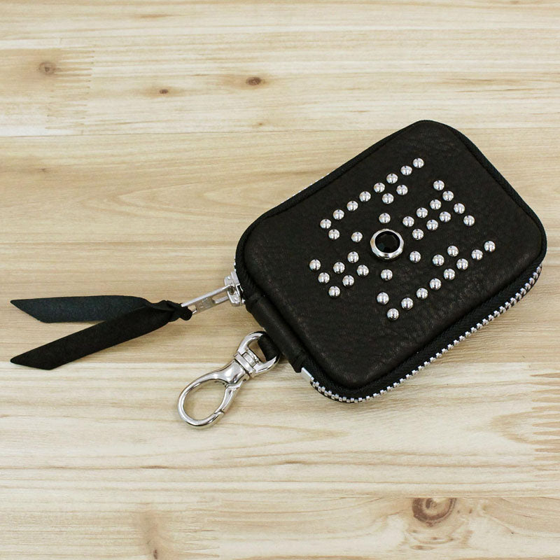 ショット Schott EAGLE STUDS LEATHER MALCH CASE イーグルスタッズ マルチケース レザーパース 小物 メンズ ブランド （1-ブラック） 1-ブラック
